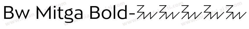 Bw Mitga Bold字体转换
